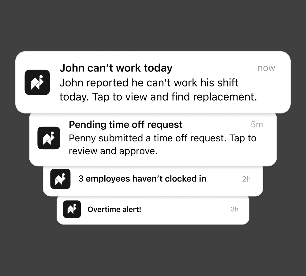 Never miss a request from your staff