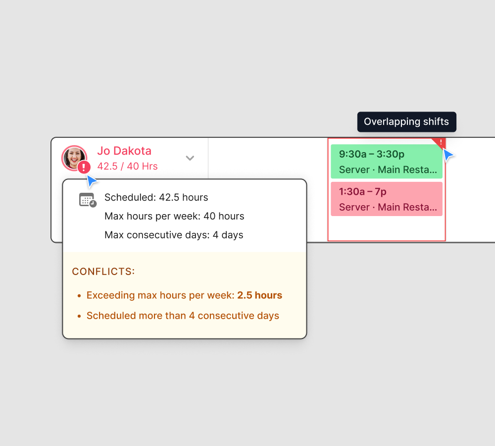 Get notified on scheduling issues