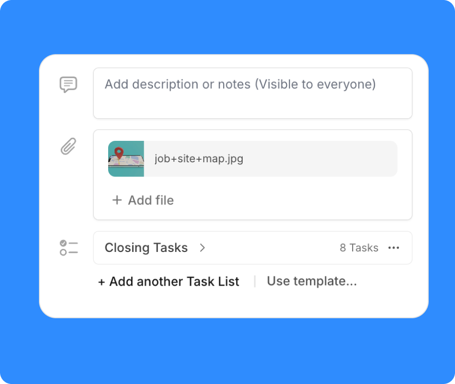 Tasks, Notes, & Files